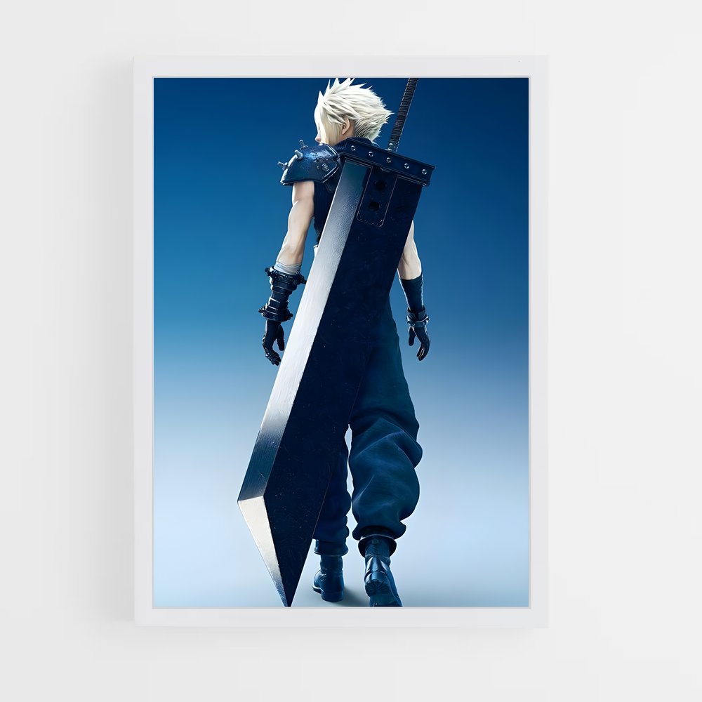 Poster Cloud de strife – affiche Final Fantasy (vue 3)